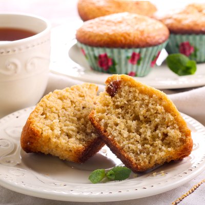 Bran and raisin muffins