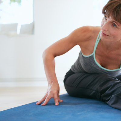 Fitness woman practicing yoga