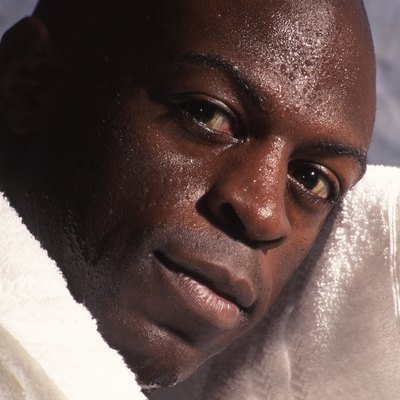 African American Man After Workout