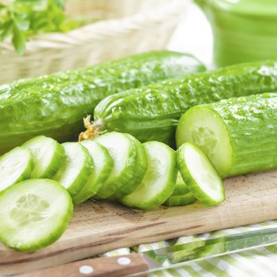 Fresh cucumbers
