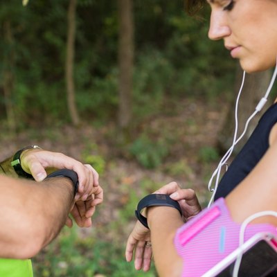 Their fitness trackers help them to perform better
