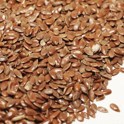 flax seeds background. food for human and horses