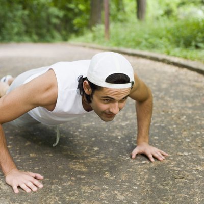 Man doing push-ups