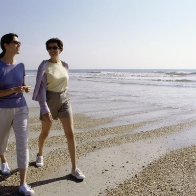 Whether on a beach or down the road, walking is great for your health.