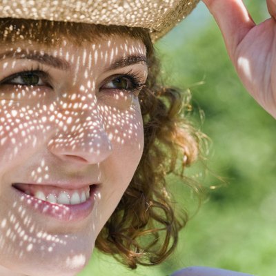 Close-up of smiling woman outdoors