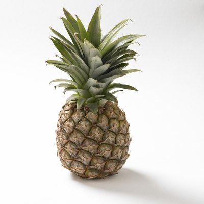 A pineapple, studio shot