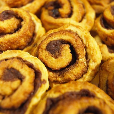 Close-up of cinnamon buns