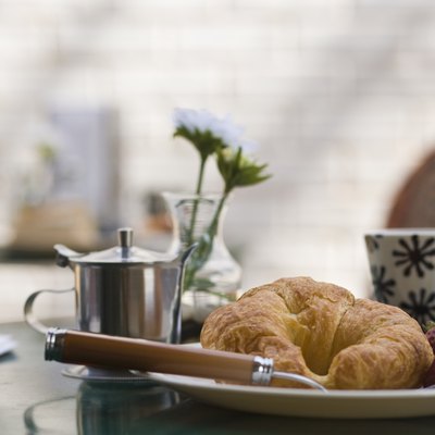 Food on restaurant table