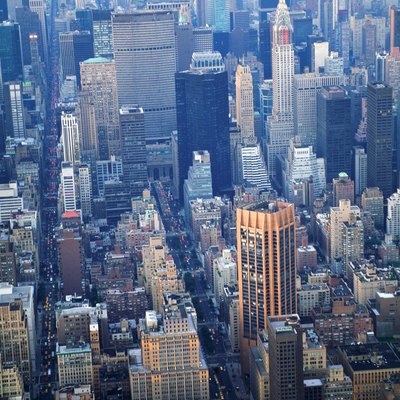Aerial view of New York City