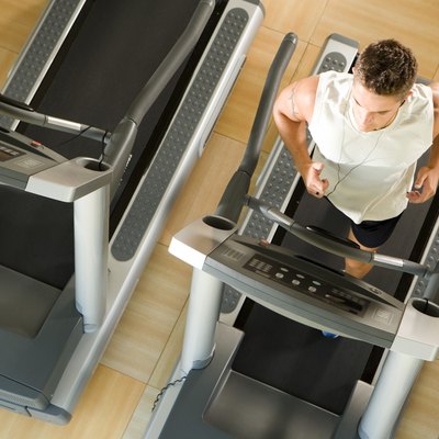Man on treadmill