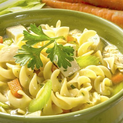 bowl of chicken soup
