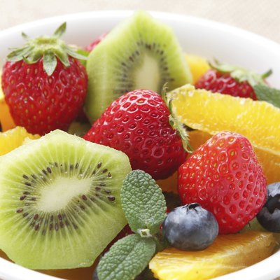 fresh fruits salad in bowl