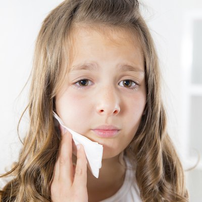 Girl with toothache
