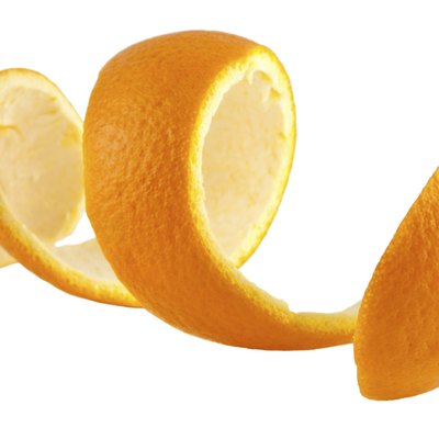 Orange peel against