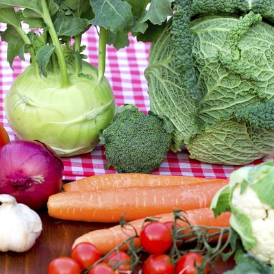 Vegetables on table