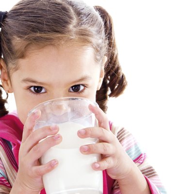 Child drinking milk