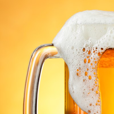 Beer mug with froth