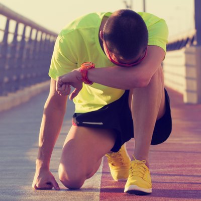 Very tired jogger
