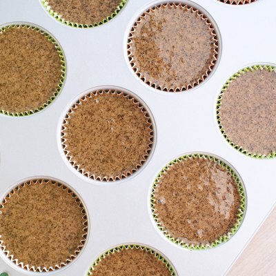 Baking buckwheat muffins