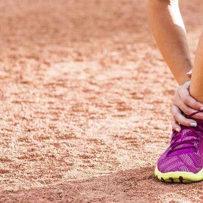 Running sport injury - twisted broken
