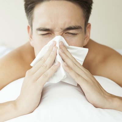 male feeling sick