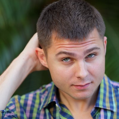 Man scratching his head