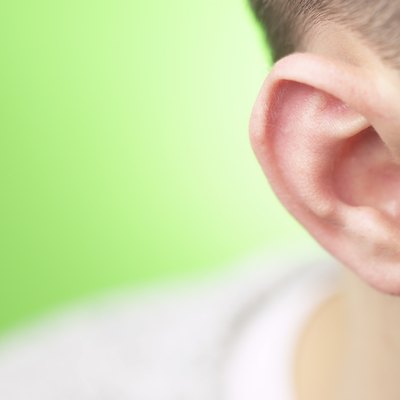 Close-up of man's ear