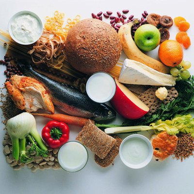 Healthy Eating - Grains, Fish, Chicken, Fruit, Vegetables, Beans and Cheeses