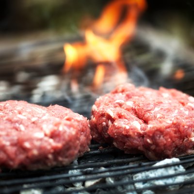 Burgers on Grill