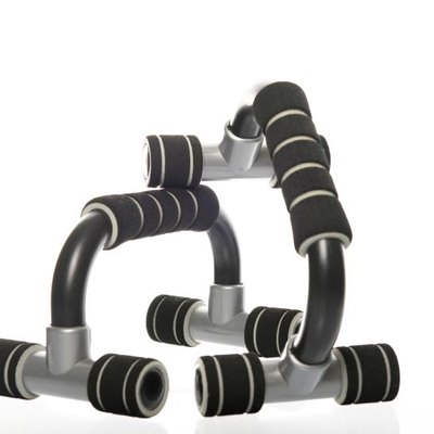 push-up bars with reflection in a studio