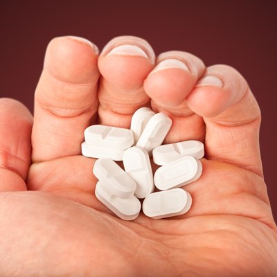 pills in the hand