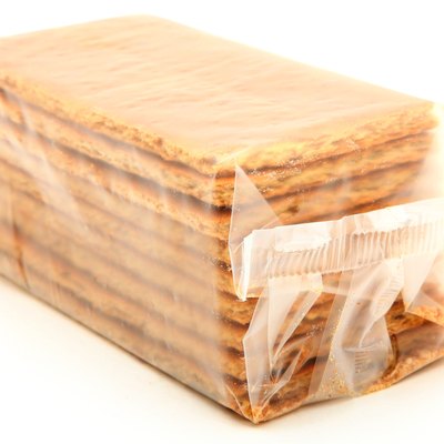 Bag of Graham Crackers Over White