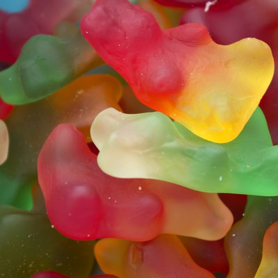 Gummy bear candy background
