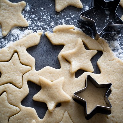 Baking Christmas cookies