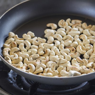 Roasted cashews.