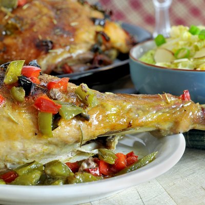 Turkey Leg with Slaw Side