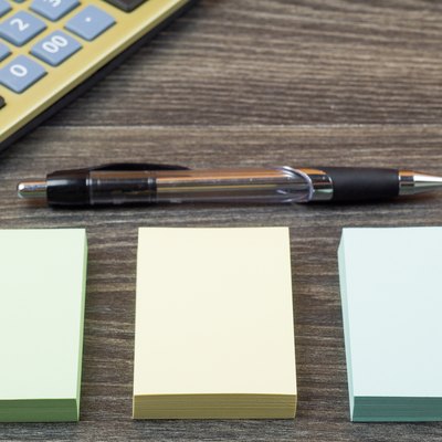 The calculator and school accessories