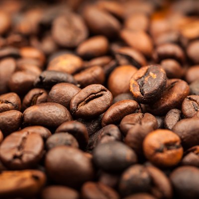 Roasted coffee beans as background