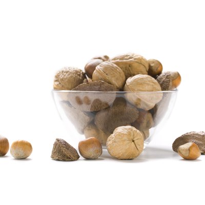 Close-up of a bowl of assorted nuts