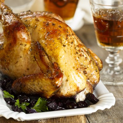 Baked guinea fowl