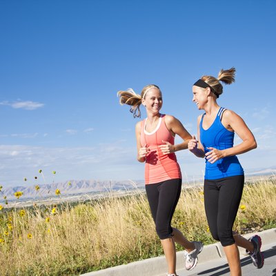 Two Beautiful Female Joggers