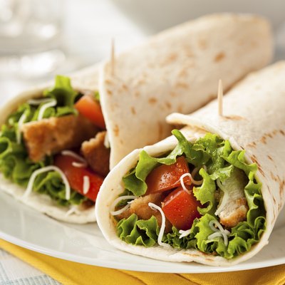 Breaded Chicken in a Tortilla Wrap