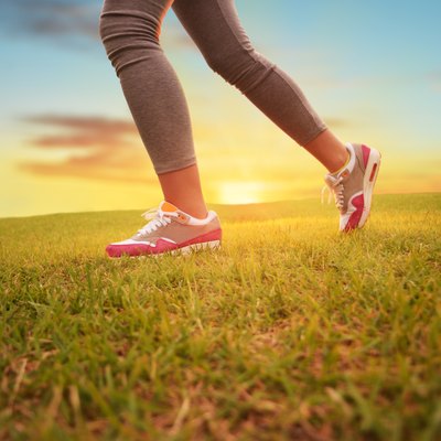 Closeup of woman legs