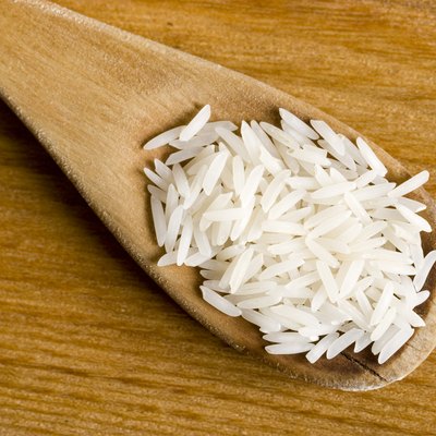 Spoon with rice