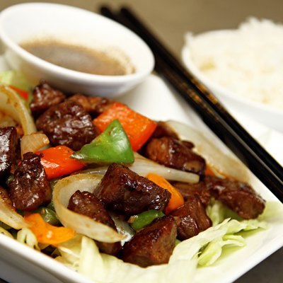 Steak stir fry with rice