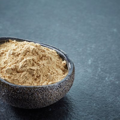 bowl of maca powder