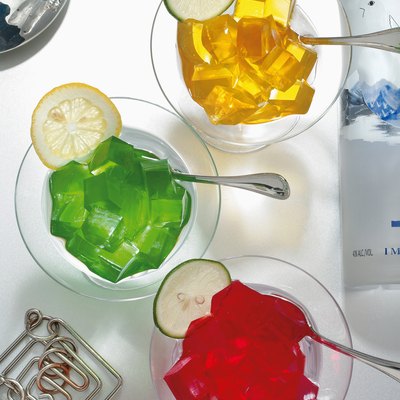 Jelly in transparent cups