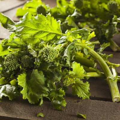 Organic Raw Green Broccoli Rabe Rapini