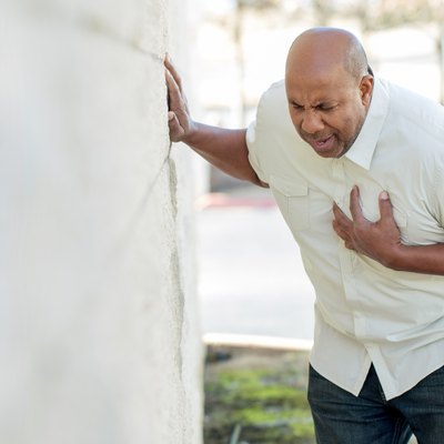 Man Having Chest Pains
