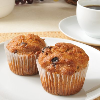 Bran muffins and coffee